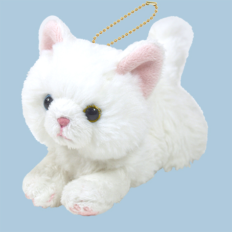ひざねこ ぬいぐるみ(M) オッドアイWH - サンレモン
